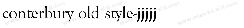 conterbury old style字体转换